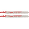 Kwb decoupeerzaagbladen metaalbewerking, hss t-schacht, extra lang 624220 (2 stuks)