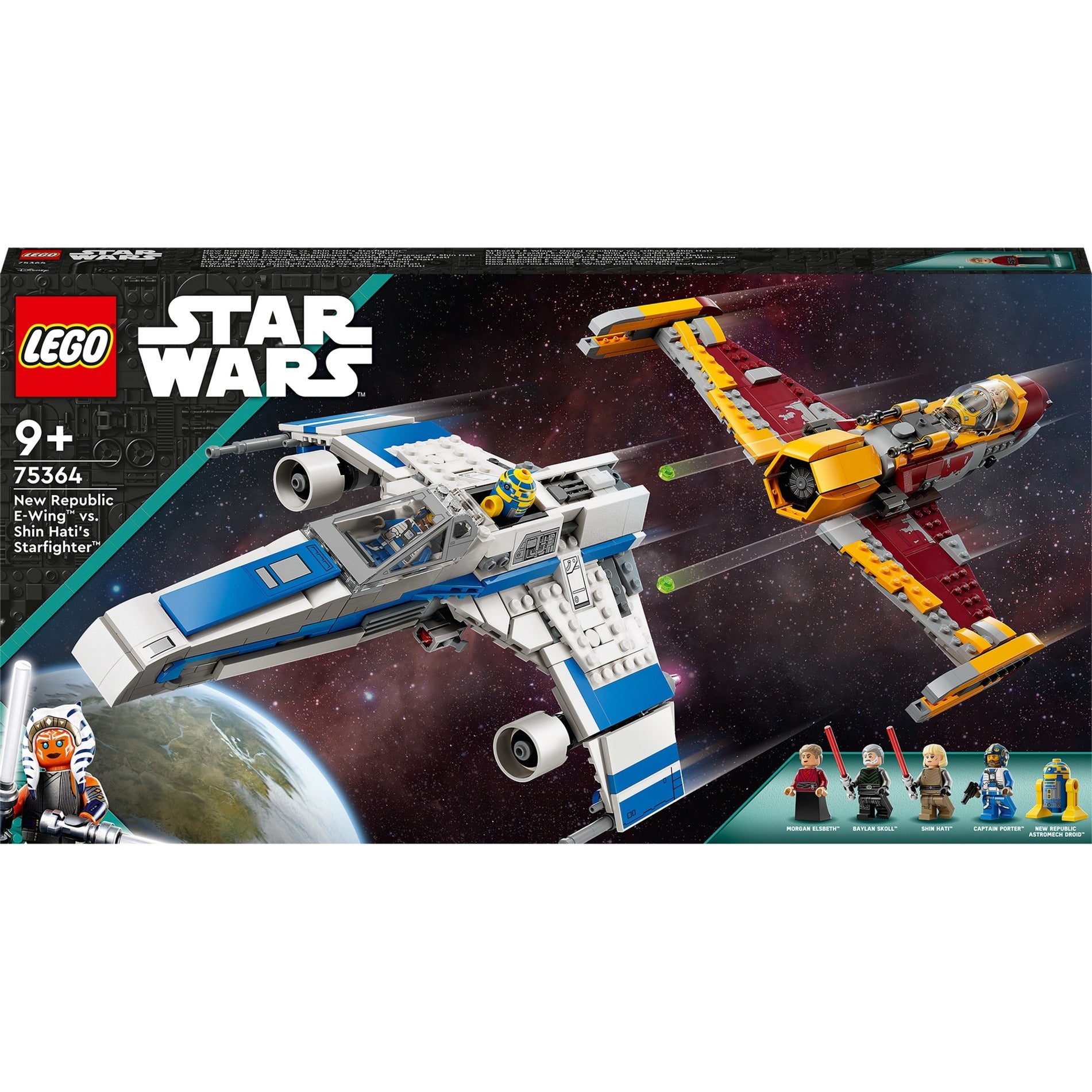 Lego star wars - new republic e-wing vs. shin hati's starfighter constructiespeelgoed (75364)
