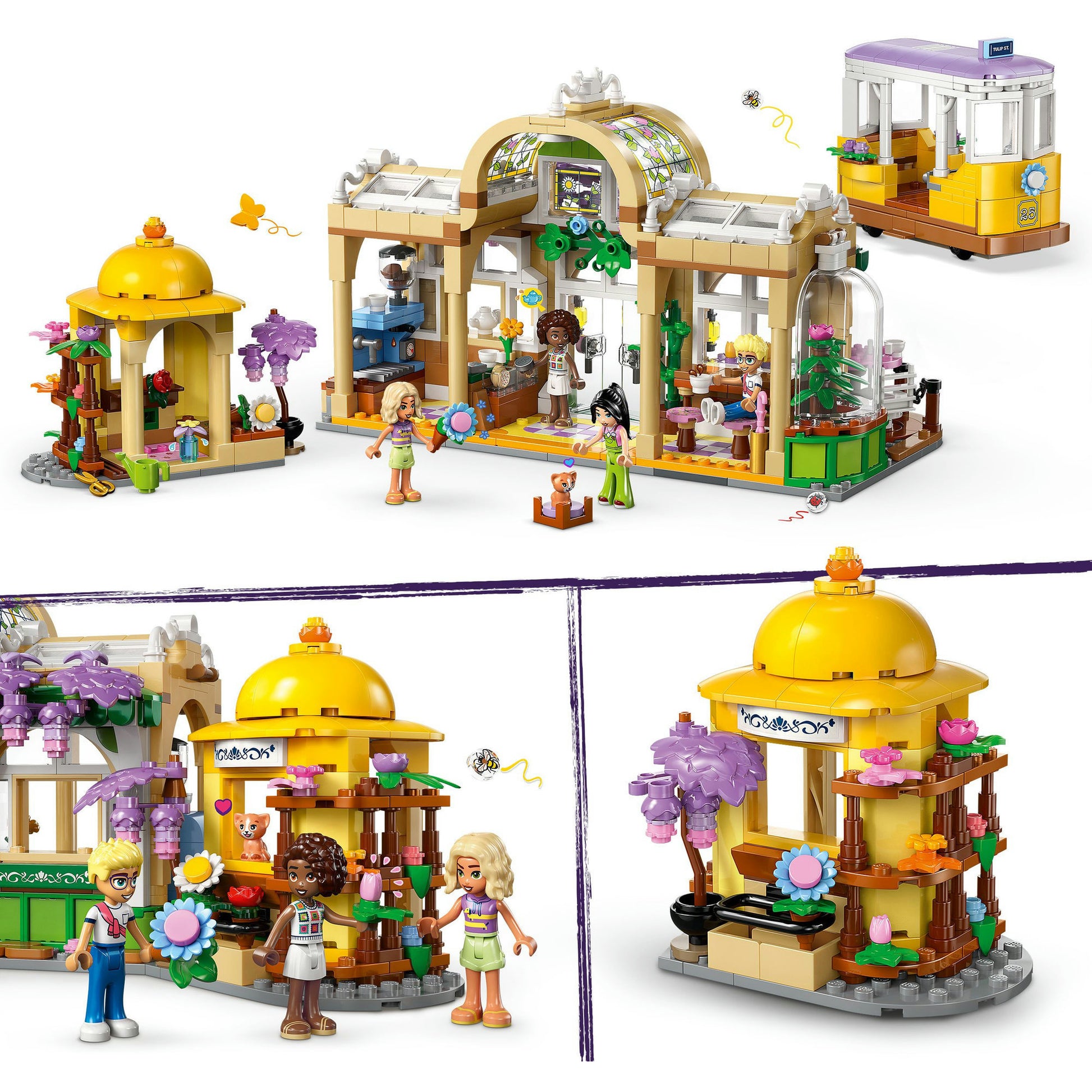 Lego ® friends plantencafé en bloemenwinkel bouwset - 42671