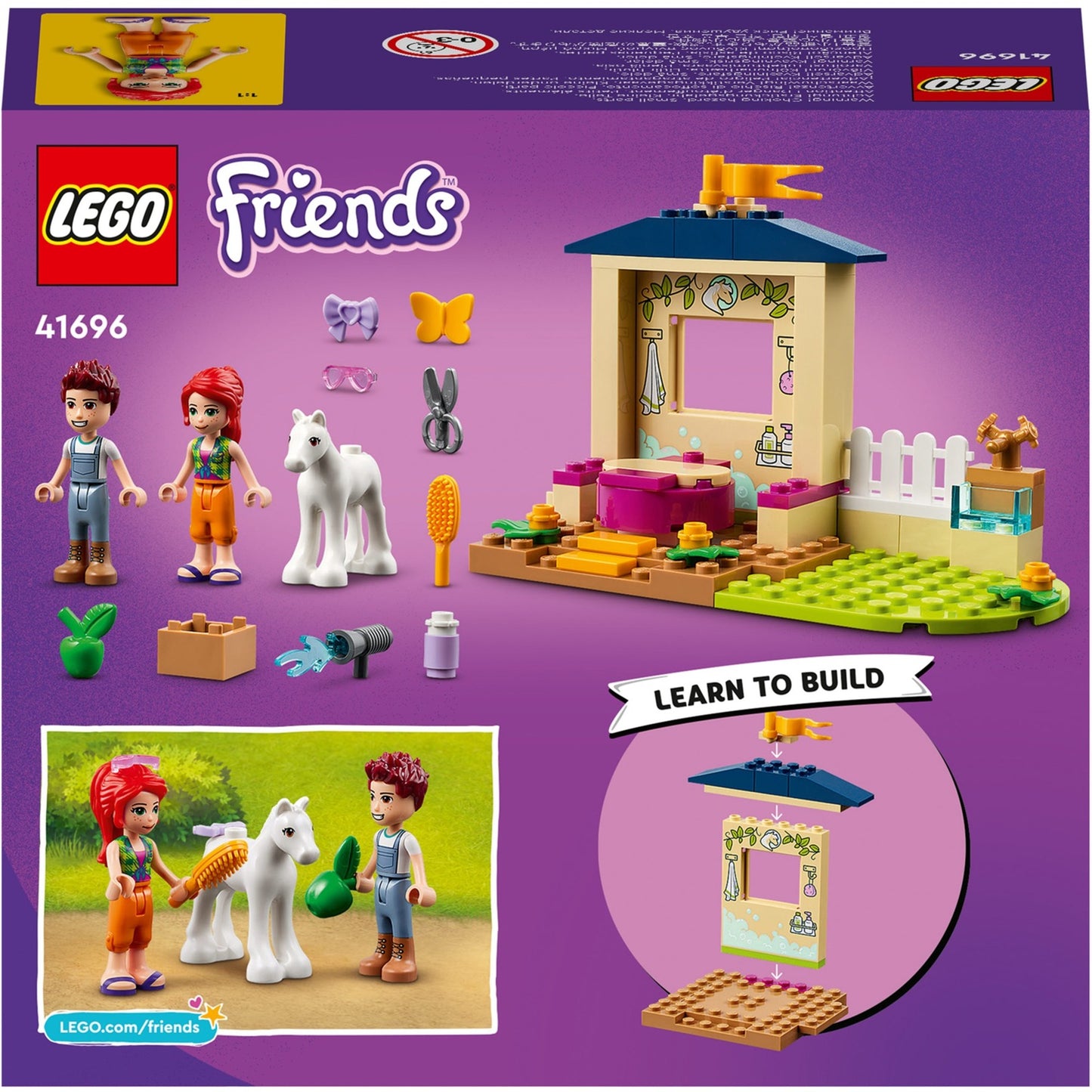 Lego friends - ponywasstal constructiespeelgoed (41696)