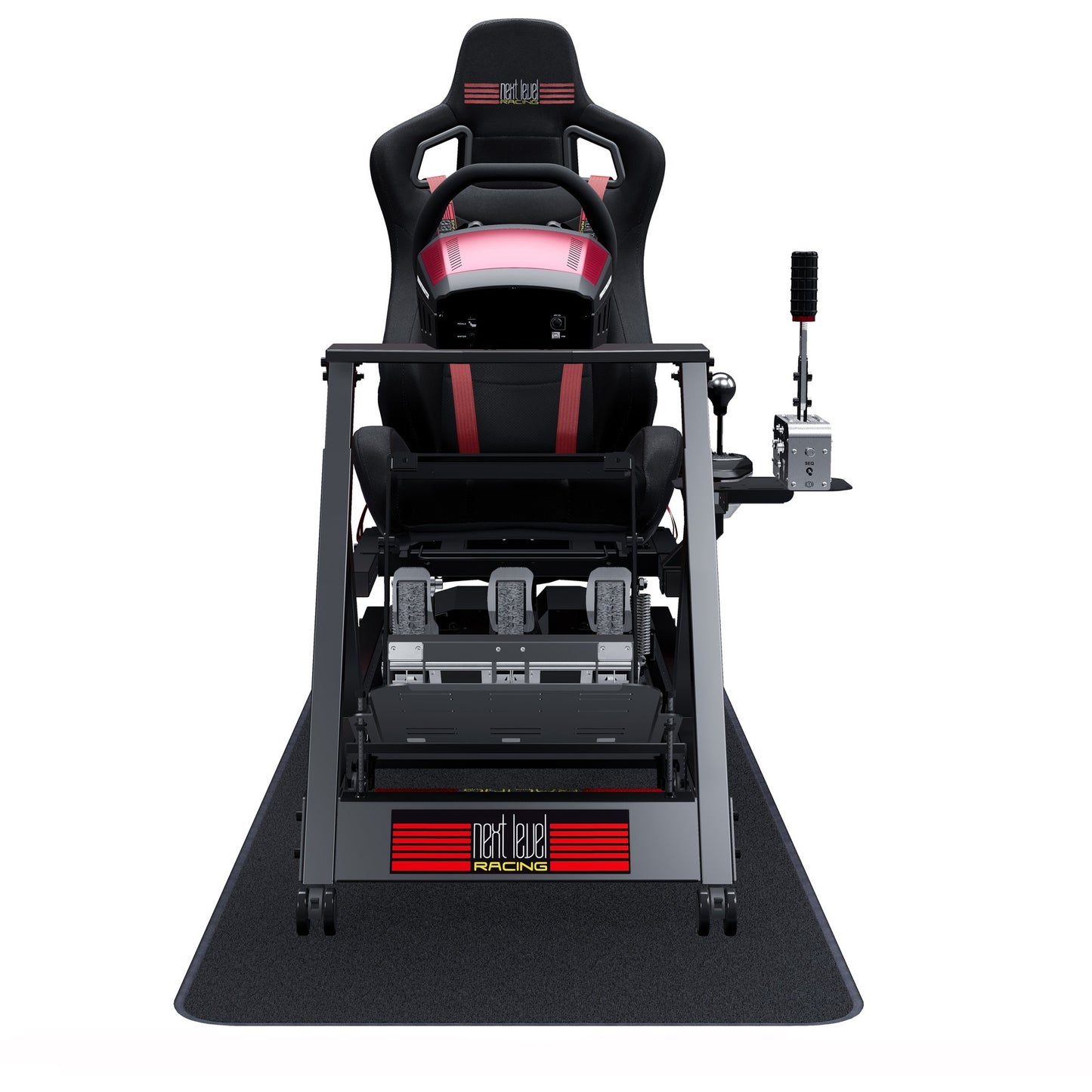 Next level racing gttrack simulator cockpit racing simulator (zwart)