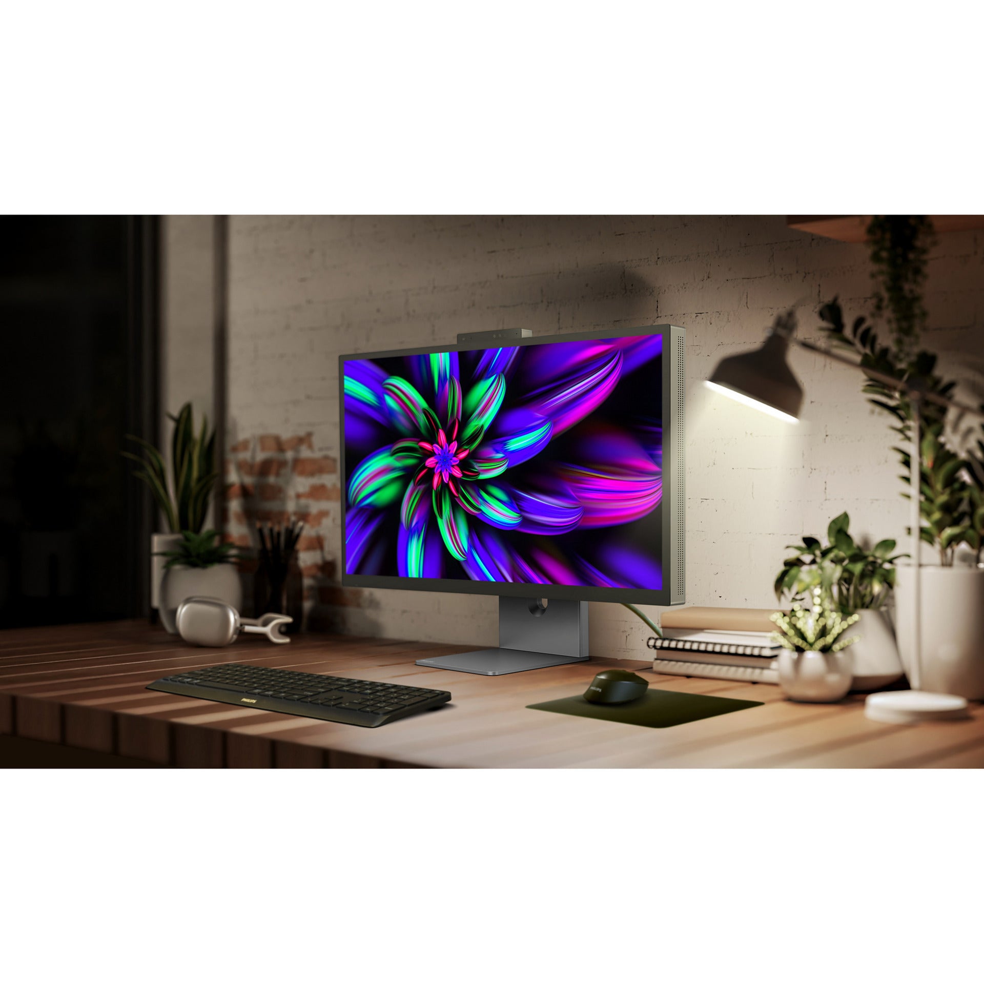 Philips brilliance 27e3u7903 27 5k uhd monitor (grijs, hdmi, thunderbolt 4, usb, lan, webcam)