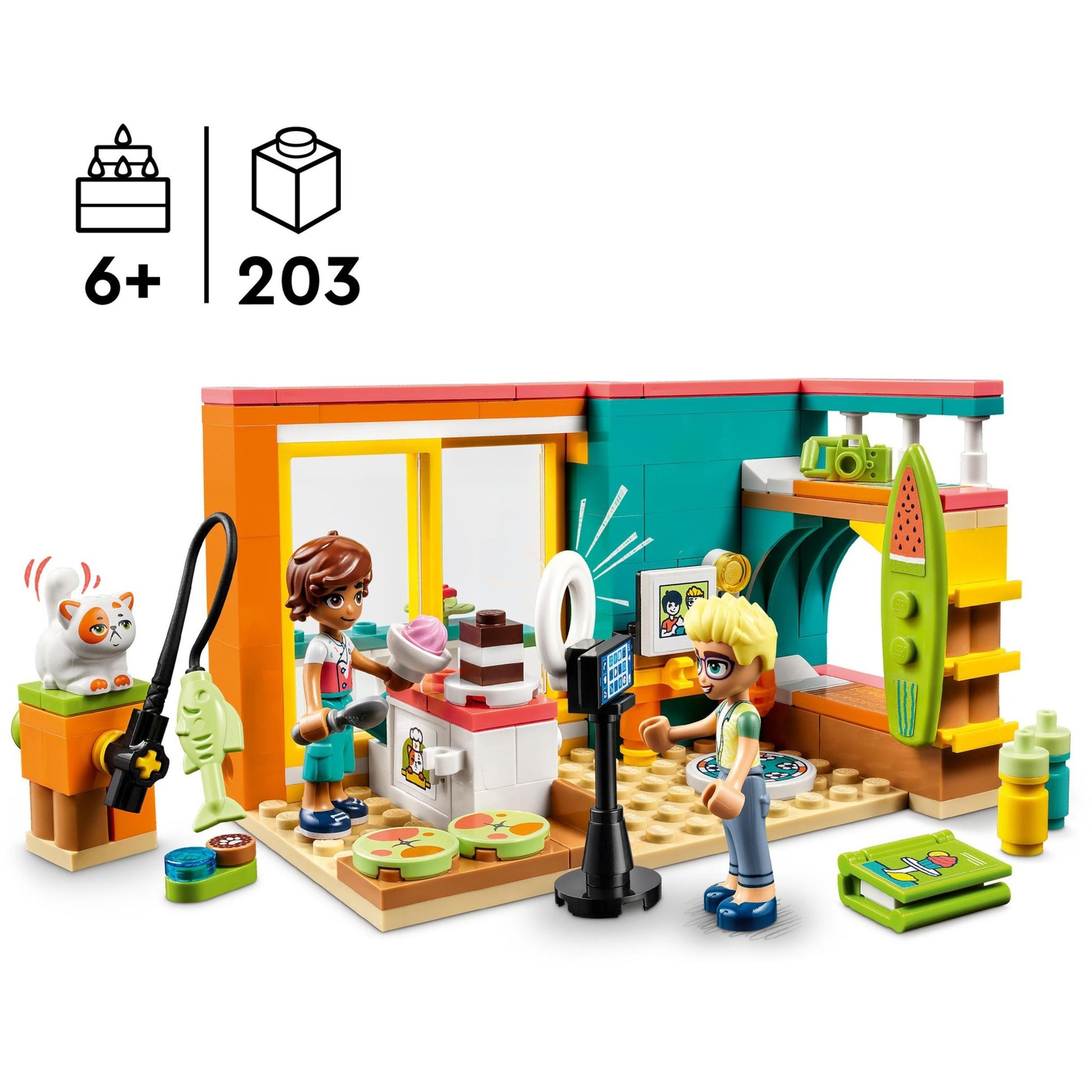 Lego friends - leo’s kamer constructiespeelgoed (41754)