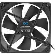 Alphacool core 140mm fan pwm 2500rpm case fan (zwart, 140 x 140 x 25 mm) - afbeelding 2