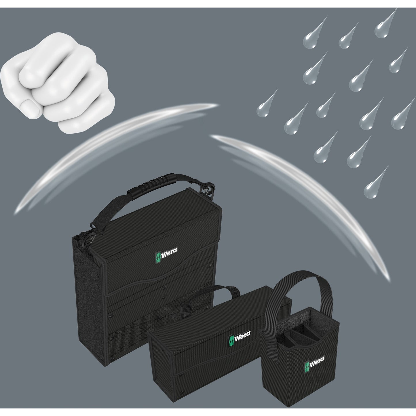 Wera 2go 2 tas (zwart)