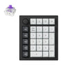 Keychron q0 he qmk wireless custom number pad rgb mechanisch numpad (zwart, us lay-out (qwerty), gateron double-rail magnetic nebula, hot-swap, rgb, double-shot pbt keycaps)