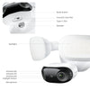 Reolink f751w elite floodlight wifi beveiligingscamera (wit, uhd 4k, wifi)