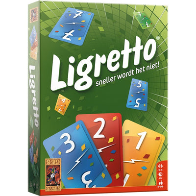 999games 999 games ligretto groen kaartspel (nederlands, 2 - 4 spelers, 10 minuten, vanaf 8 jaar)