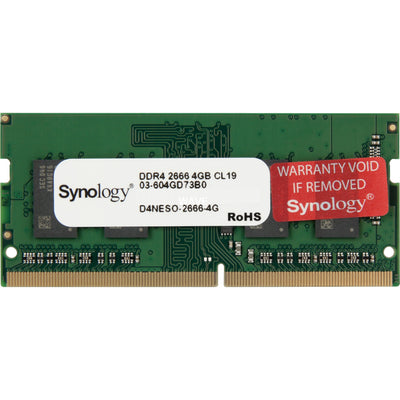Synology 4 gb ddr4-2666 (1x 4 gb) werkgeheugen (d4neso-2666-4g)