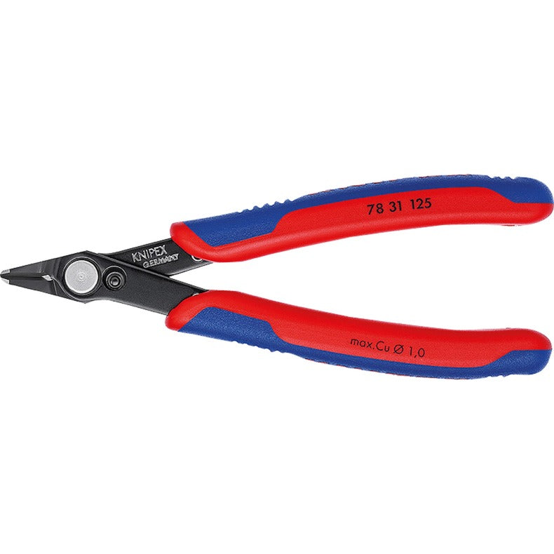 Knipex electronic super knips 78 31 125 elektronica-tang (blauw)