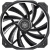 Silverstone shark force 160 case fan (zwart, 160 x 160 x 27 mm, pwm)