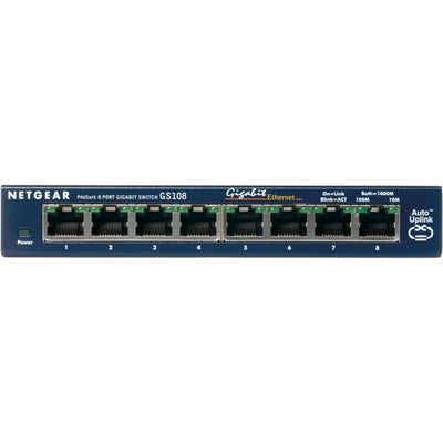 Netgear gs108 switch (blauw, retail)