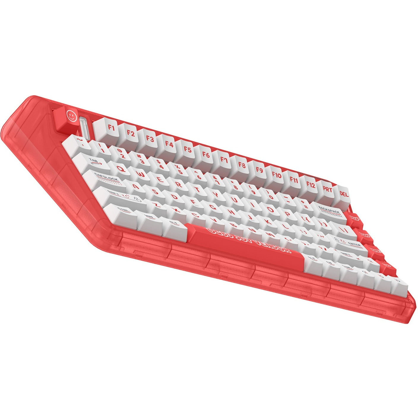 Iqunix og80 joy vendor wireless mechanical keyboard (rood, us lay-out (qwerty), cherry mx silent red, 80% (tkl), rgb leds, hot-swappable, pbt, 2.4ghz | bluetooth 5.1 | usb-c)