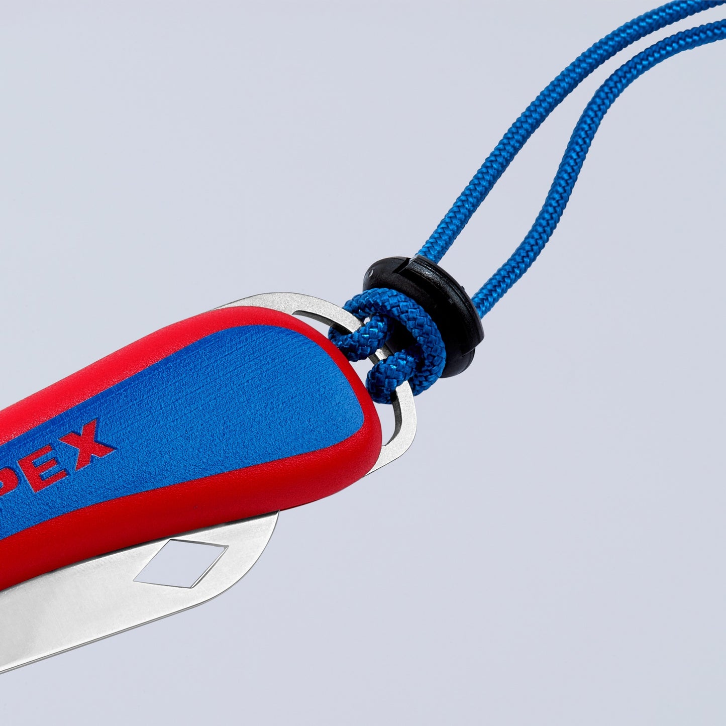 Knipex electriciën zakmes 16 20 50 sb (rood blauw, lengte 120mm)