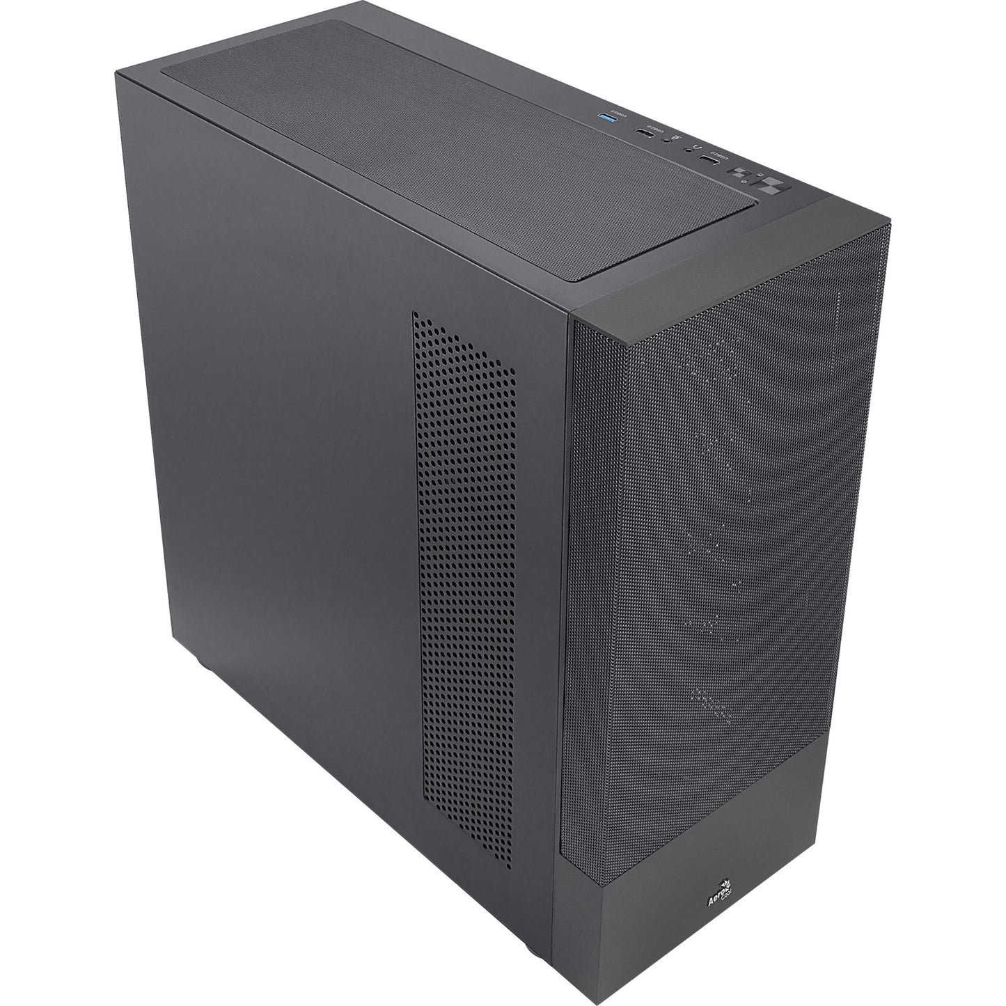 Aerocool cipher s-bk-v1 midi tower behuizing (zwart | 3x usb-a)