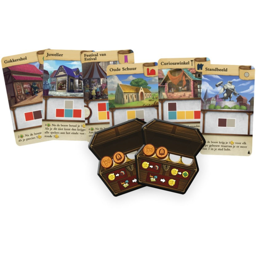 White goblin games tiny towns: voorspoed (1e uitbreiding) bordspel (uitbreiding, nederlands, 1 - 6 spelers, 30 - 60 minuten, vanaf 10 jaar)
