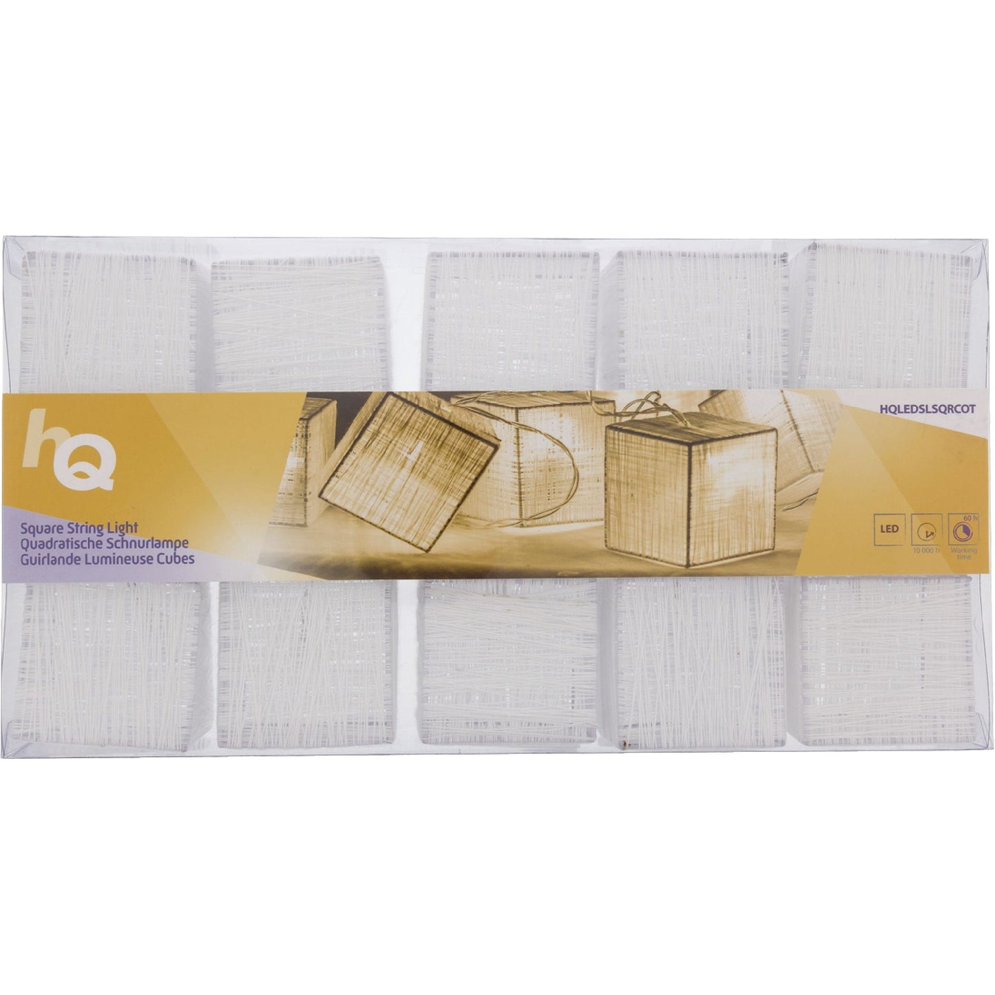 Hq lichtslinger vierkant 10 led sfeerverlichting