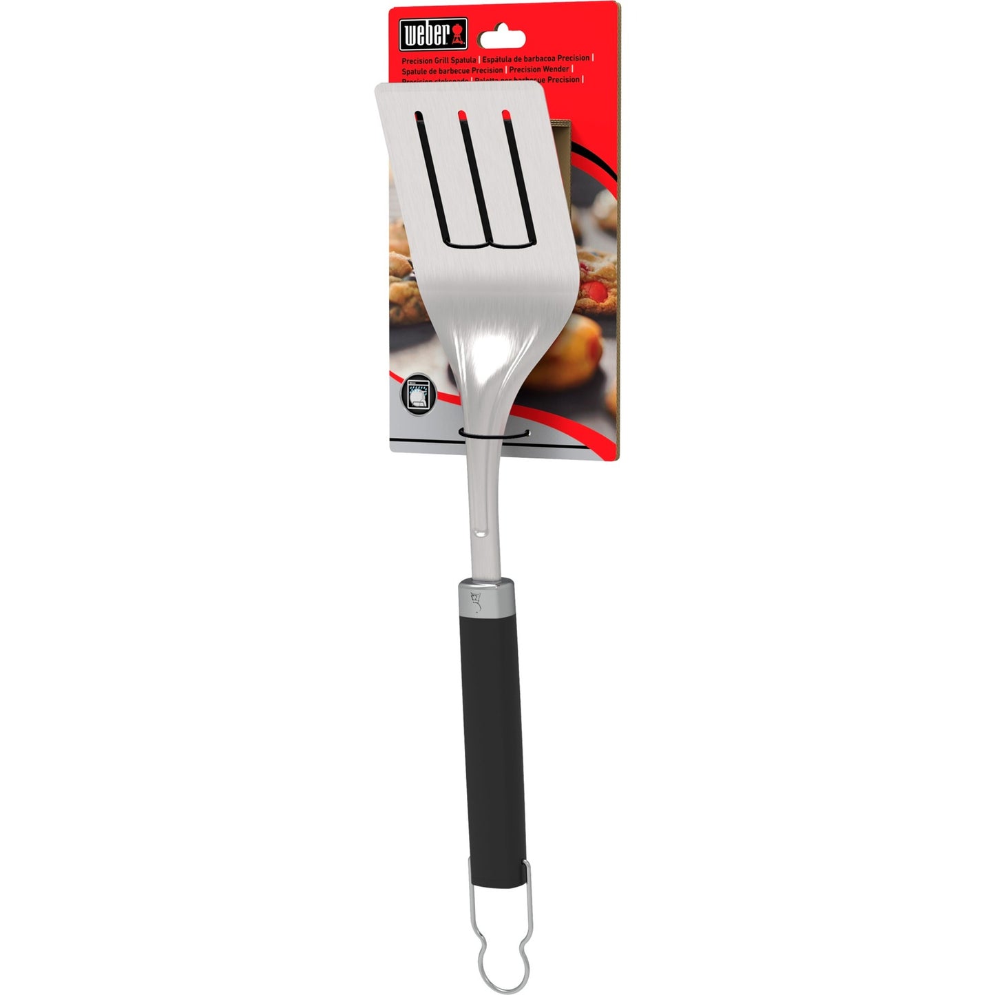 Weber precision barbecuespatel (roestvrij staal zwart)