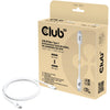 Club 3d usb-c 80gbps certified 240w 8k 240hz kabel (wit, 1.2m)