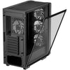 Deepcool cc560 argb v2 midi tower behuizing (zwart | 2x usb-a | rgb | tempered glass)