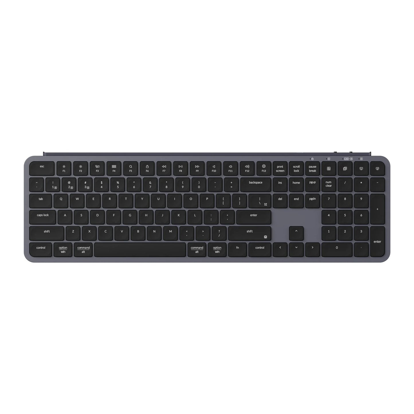 Keychron b6 pro-k1 toetsenbord (zwart, us lay-out (qwerty), scissor switches, 100%, abs, 2.4 ghz | bluetooth 5.2 | usb-c)