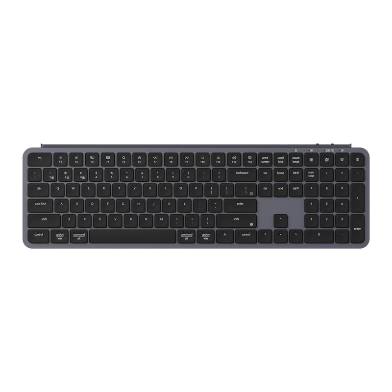 Keychron b6 pro-k1 toetsenbord (zwart, us lay-out (qwerty), scissor switches, 100%, abs, 2.4 ghz | bluetooth 5.2 | usb-c)