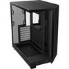 Nzxt h6 flow midi tower behuizing (zwart | 2x usb-a | 1x usb-c | tempered glass)