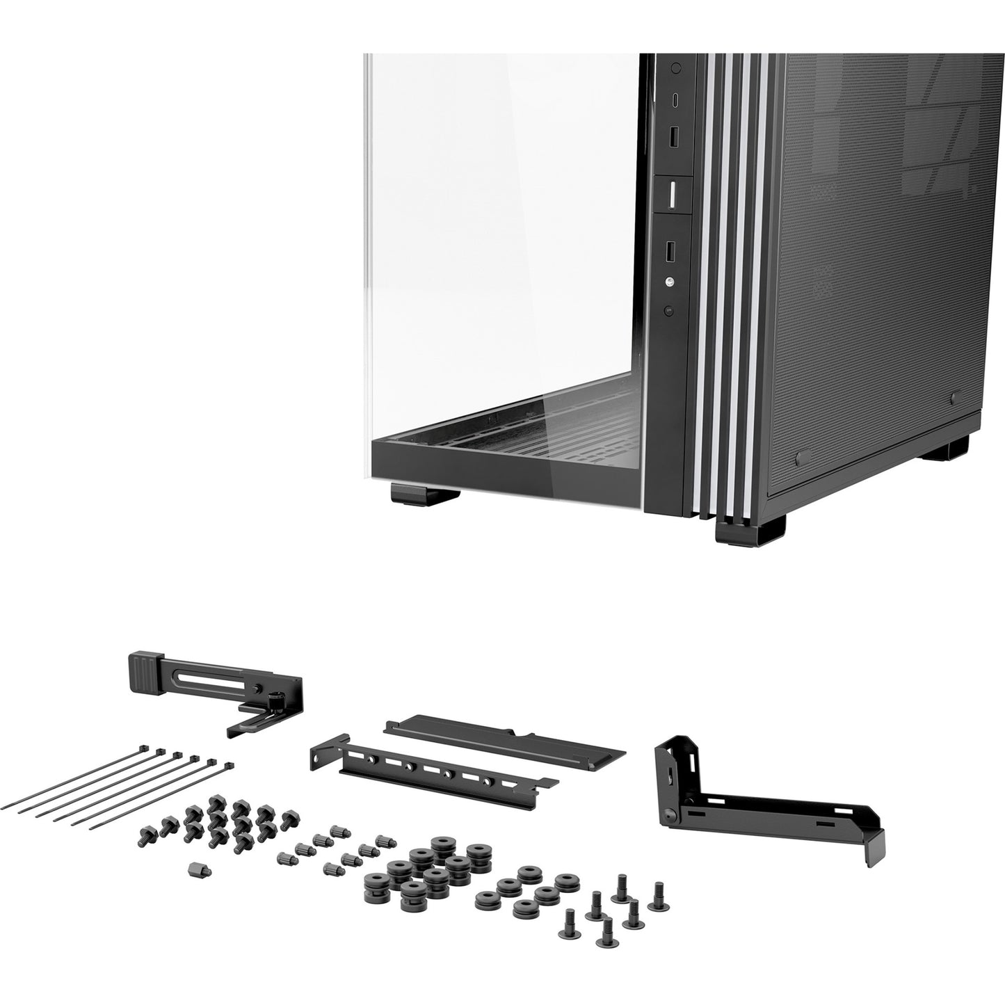 Be quiet! light base 600 lx midi tower behuizing (zwart | 2x usb-a | 1x usb-c | rgb | window)