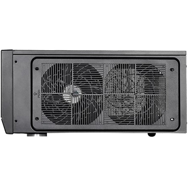 Silverstone sst-gd09b htpc behuizing (zwart | 2x usb-a)