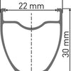 Dt swiss e 1800 spline® db 650b 27.5 30mm rear wheel