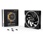 Be quiet! light wings pwm high-speed rgb case fan (zwart, 120 x 120 x 25 mm) - afbeelding 4