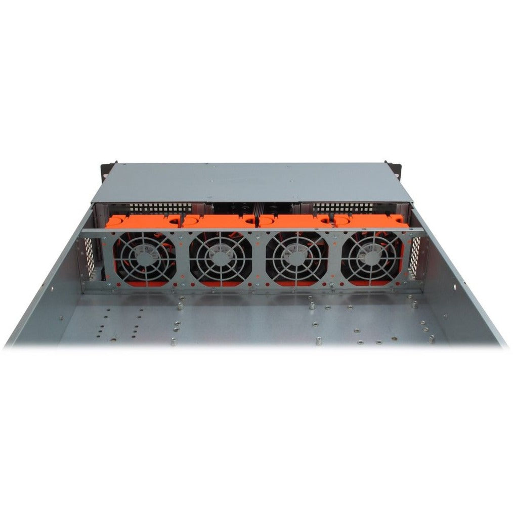 Inter-tech ipc 2u-20255 rack behuizing (zwart | 2x usb-a)