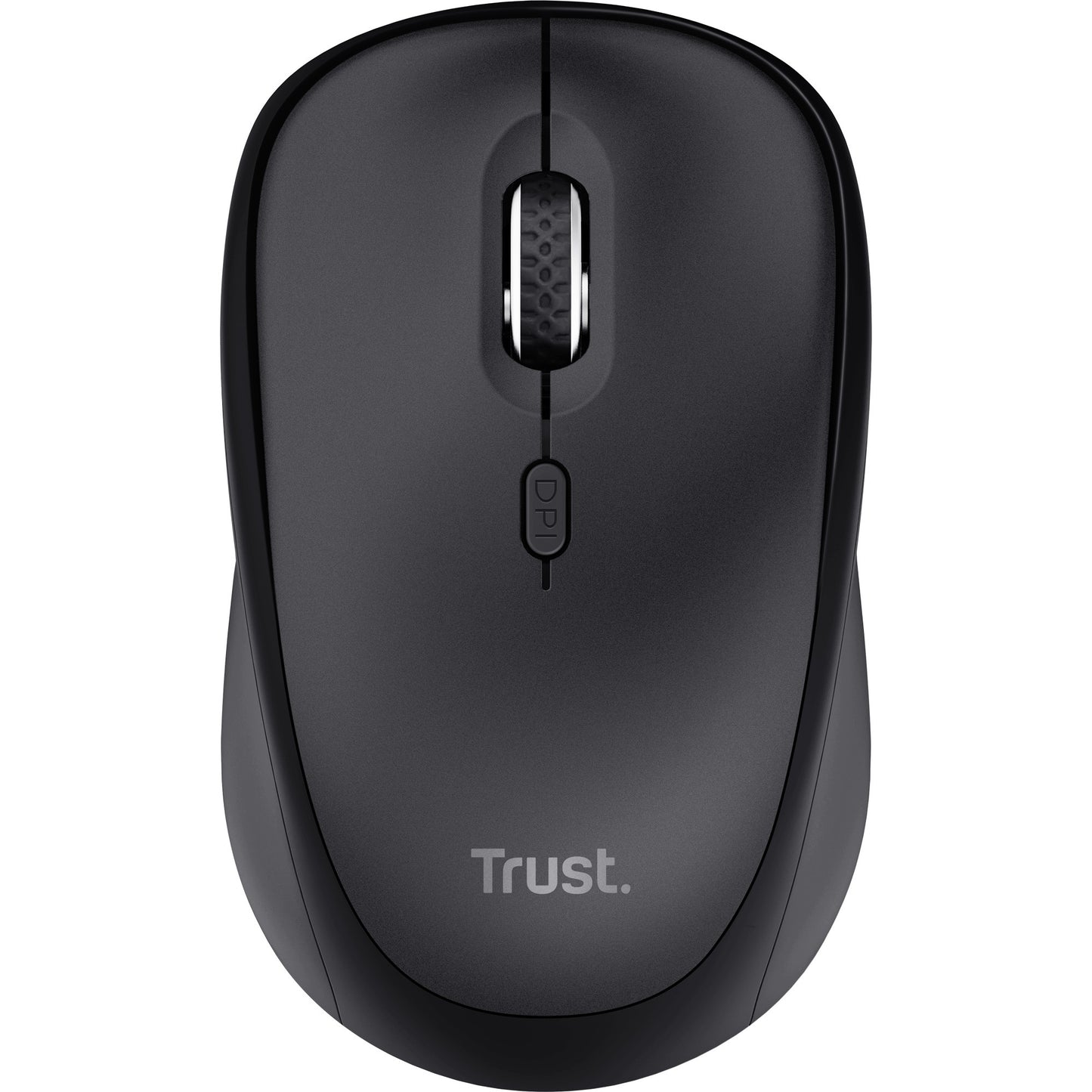 Trust ody ii stille draadloze toetsenbord- en muisset desktopset (zwart, us lay-out (qwerty), membraan, 100%, 800 dpi - 1.600 dpi)