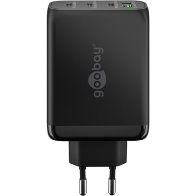 Goobay 100w gan usb-c pd multiport quick charger (zwart)
