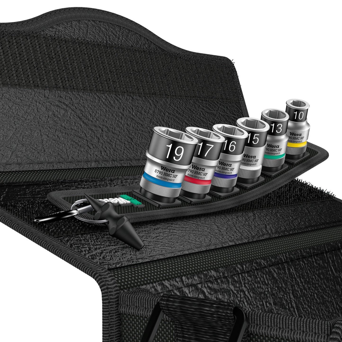 Wera belt c 1 zyklop doppenset, 1 2 dopsleutel (zwart, 7-delig, met vasthoudfunctie)