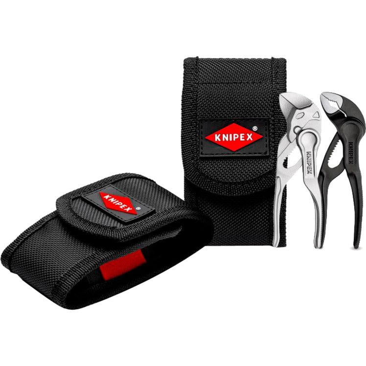 Knipex tangenset xs 2-delig met riemtas (zwart)