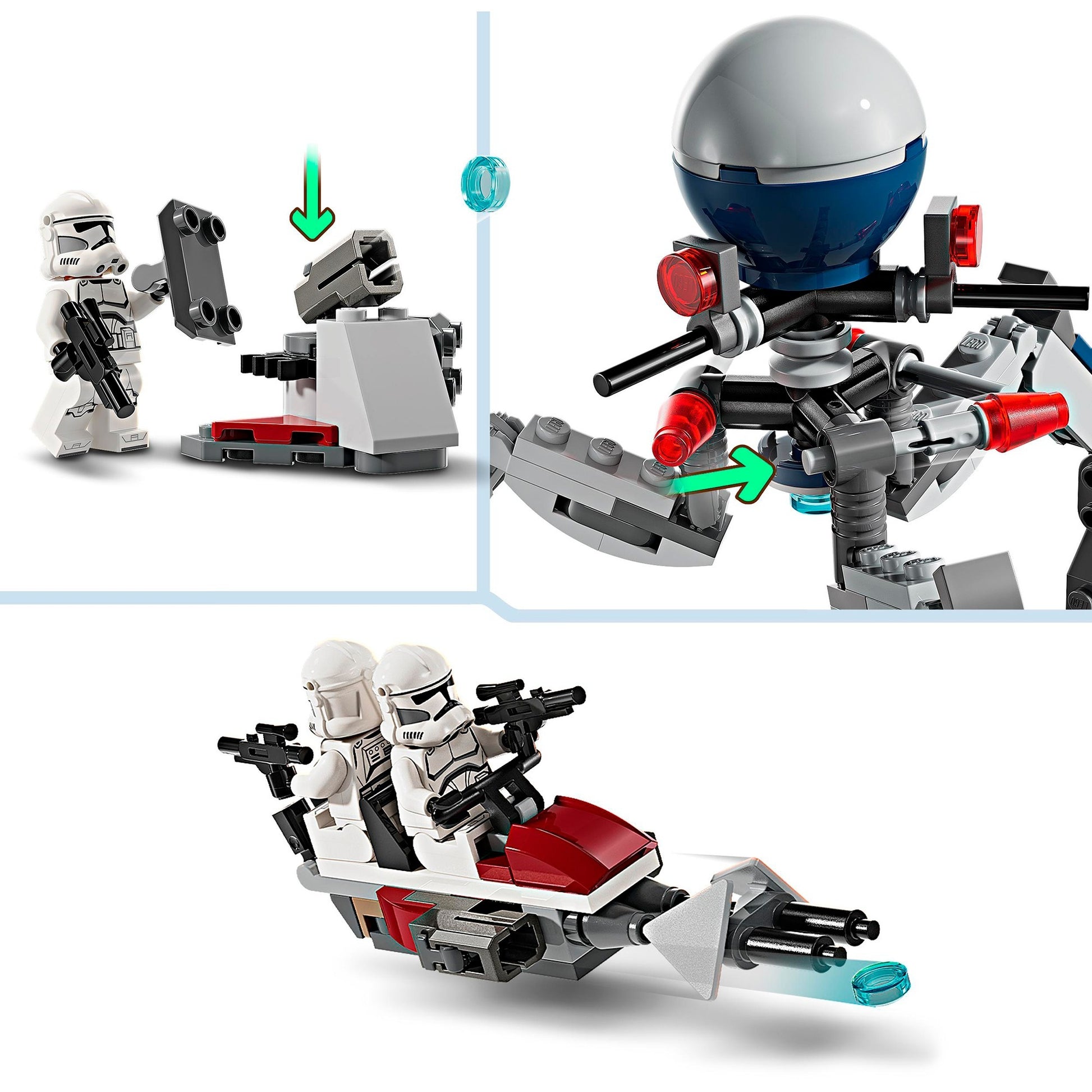 Lego star wars clone trooper™ battle droid™ battle pack - 75372