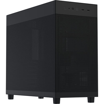 Asus prime ap303 - mesh panel midi tower behuizing (zwart | 2x usb-a | 1x usb-c)