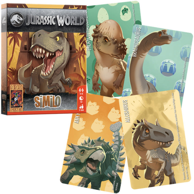 999games 999 games similo: jurassic world kaartspel (nederlands, 2 - 8 spelers, 10 minuten, vanaf 7 jaar)
