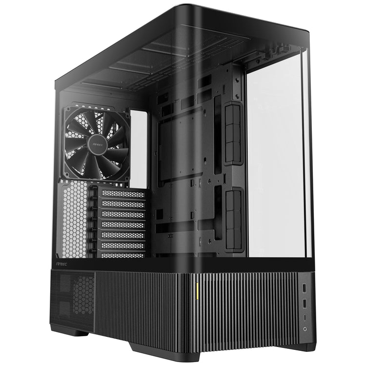 Antec c6 curve air midi tower behuizing (zwart | 2x usb-a | 1x usb-c | tempered glass)