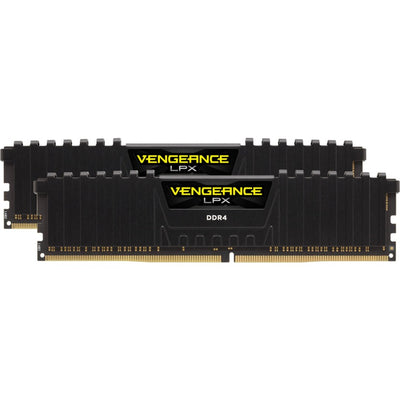 Corsair 16 gb ddr4-3000 (2x 8 gb) werkgeheugen (zwart, cmk16gx4m2d3000c16, xmp 2.0)