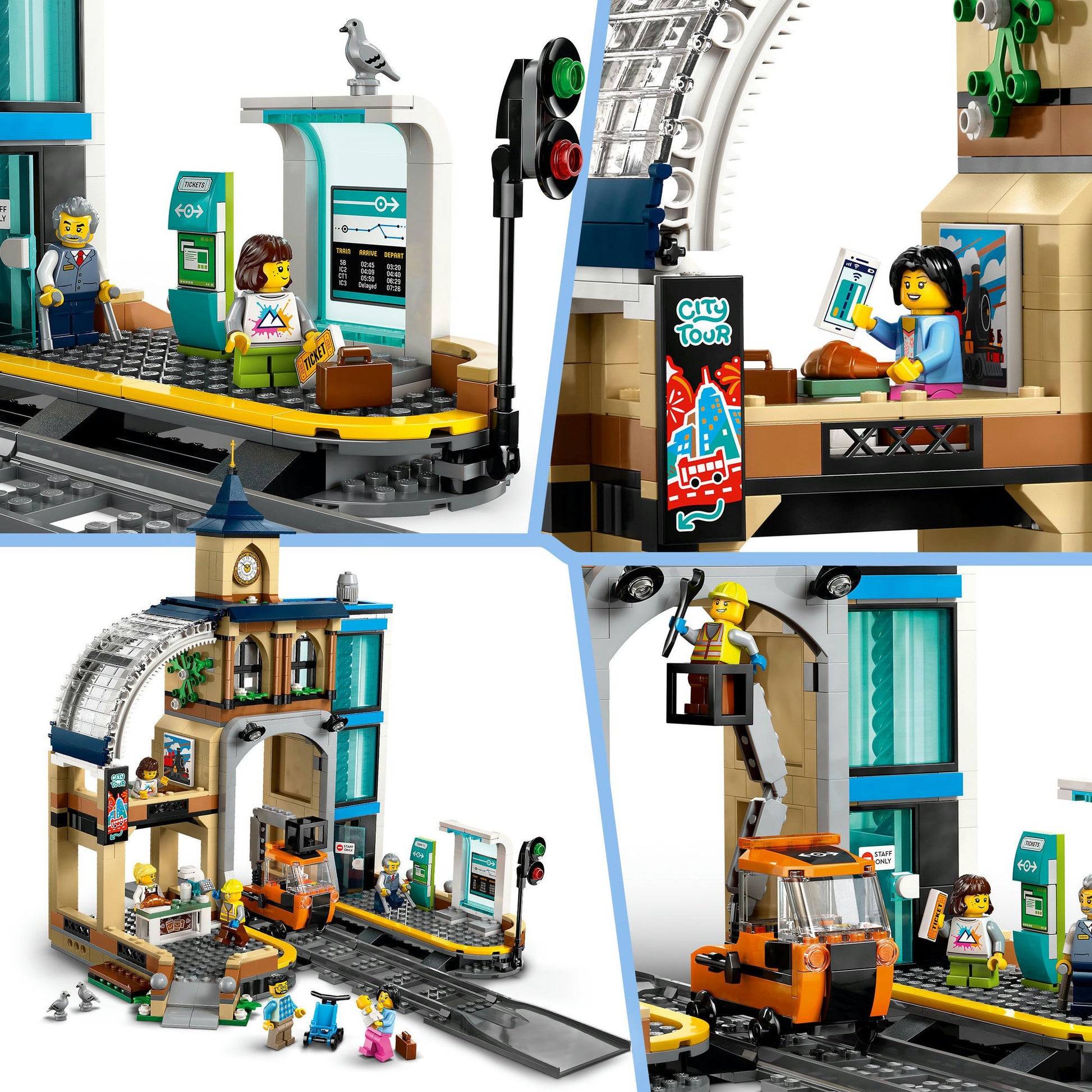 Lego ® city centraal station, bouwspeelgoedset - 60469