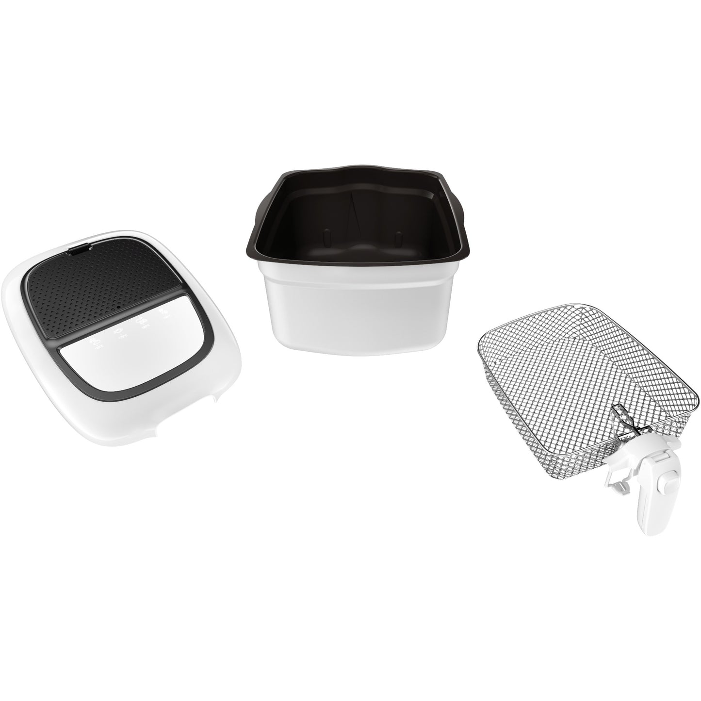 Tefal super uno fr3140 frituurpan (wit zwart, 2,2 liter)