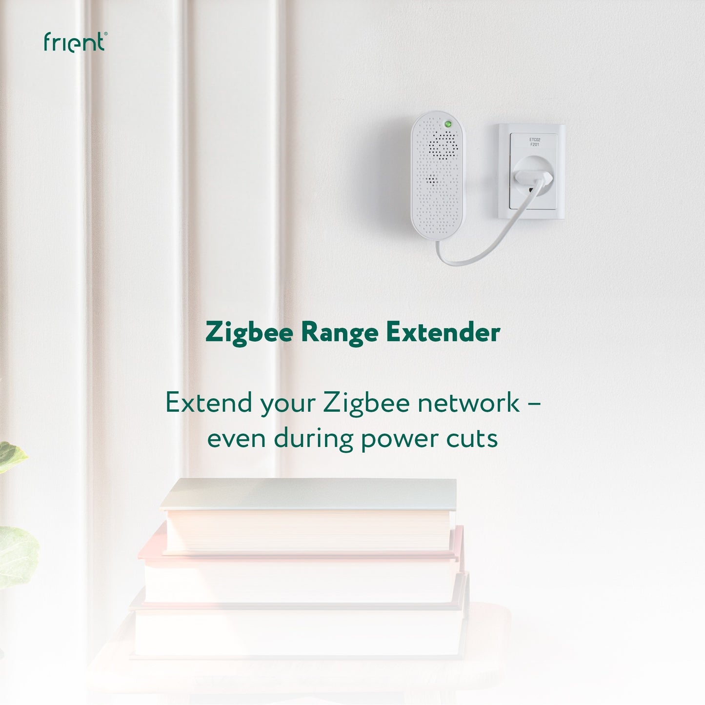 Frient zigbee range extender eu mesh access point (wit, zigbee 3.0)