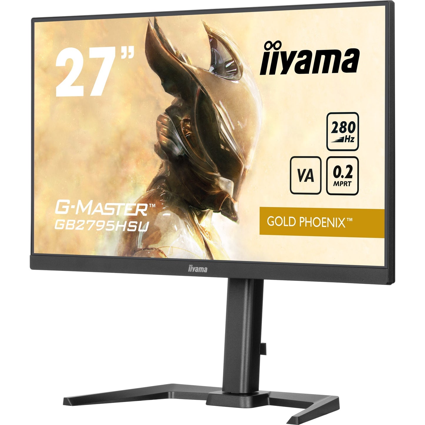 Iiyama g-master gold phoenix gb2795hsu-b1 27 gaming monitor (zwart, hdmi, displayport, 4x usb-a, 280 hz)