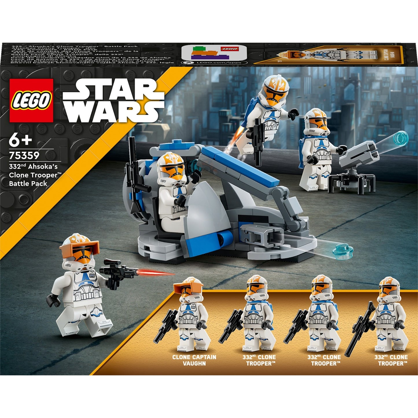 Lego star wars - 332nd ahsoka's clone trooper battle pack constructiespeelgoed (75359)