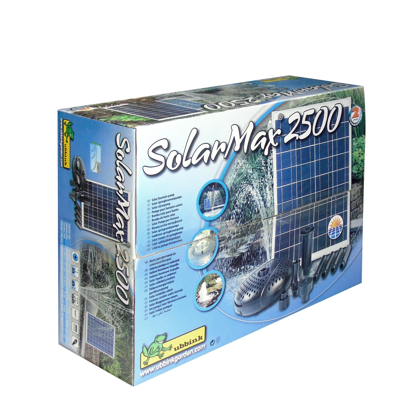 Ubbink solarmax 2500 pomp (zwart, incl. solarpaneel, pomp)