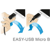 Delock easy-usb-a 2.0 male > easy-usb micro-usb-b 2.0 male kabel (zwart, 1 meter) - afbeelding 5