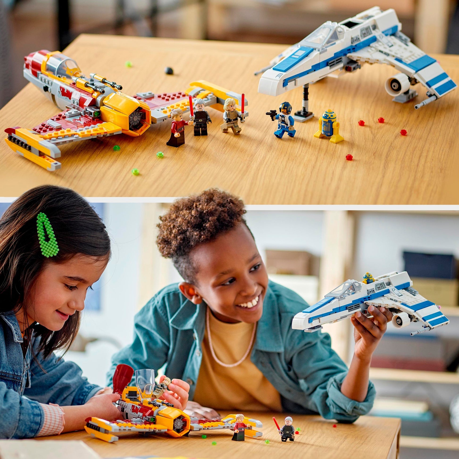 Lego star wars - new republic e-wing vs. shin hati's starfighter constructiespeelgoed (75364)