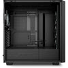 Sharkoon rebel c70g rgb midi tower behuizing (zwart houtkleur | 2x usb-a | 1x usb-c | rgb | tempered glass)